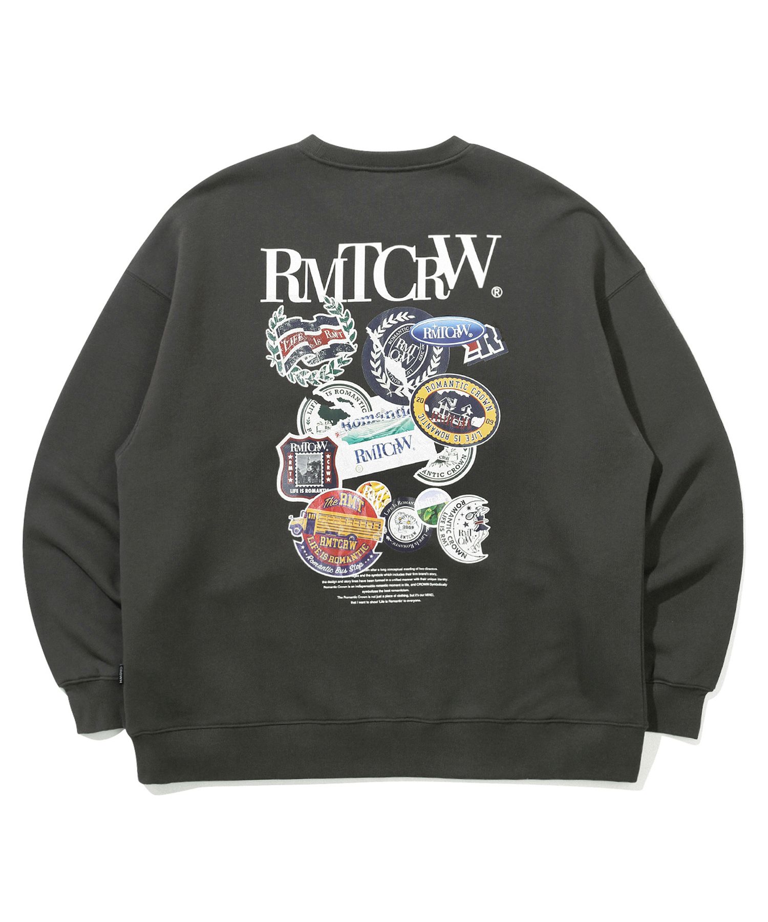 【ROMANTIC CROWN】23SS★ RMTCRW LABEL SWEAT SHIRT RMTCRW Romantic Crown Crewneck Sweatshirt Small | eBay