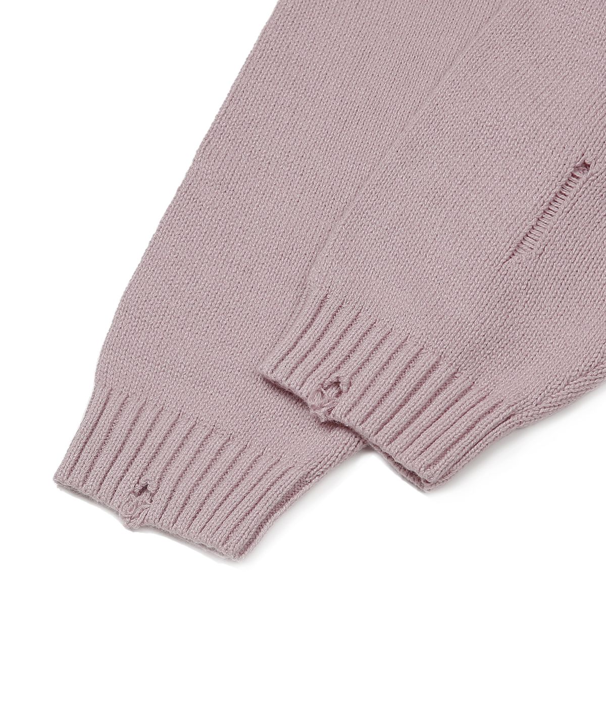 엑스톤즈(XTONZ) XTK037 보운 니트 집업 (VINTAGE PINK)