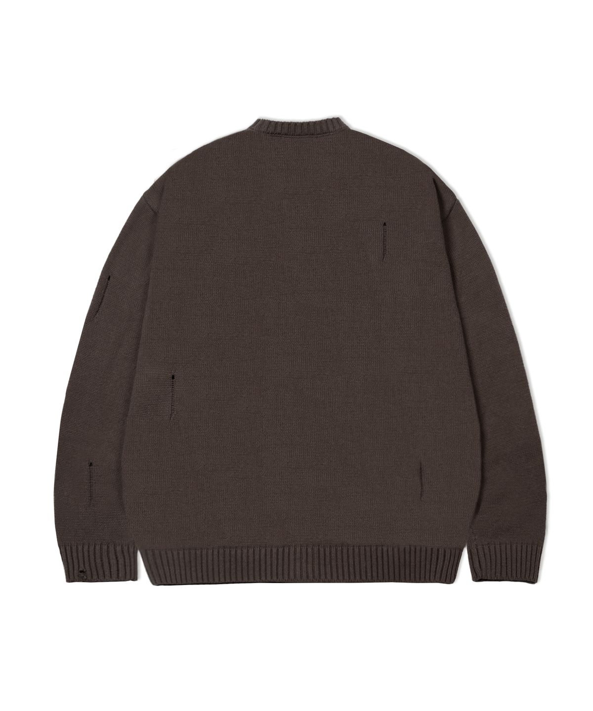 엑스톤즈(XTONZ) XTK037 보운 니트 집업 (BROWN)