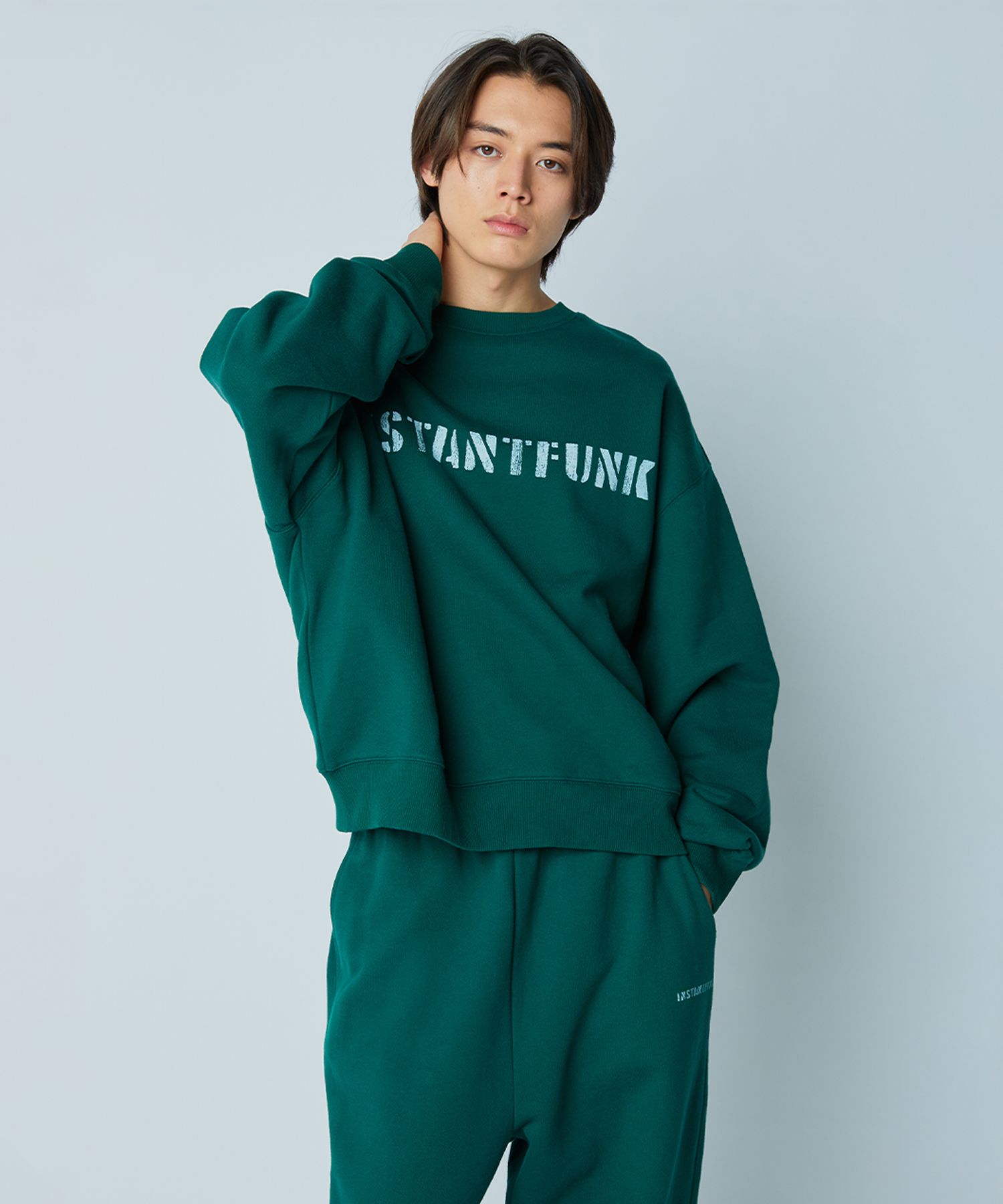 MUSINSA | INSTANTFUNK Standard Logo Sweatshirt - Green