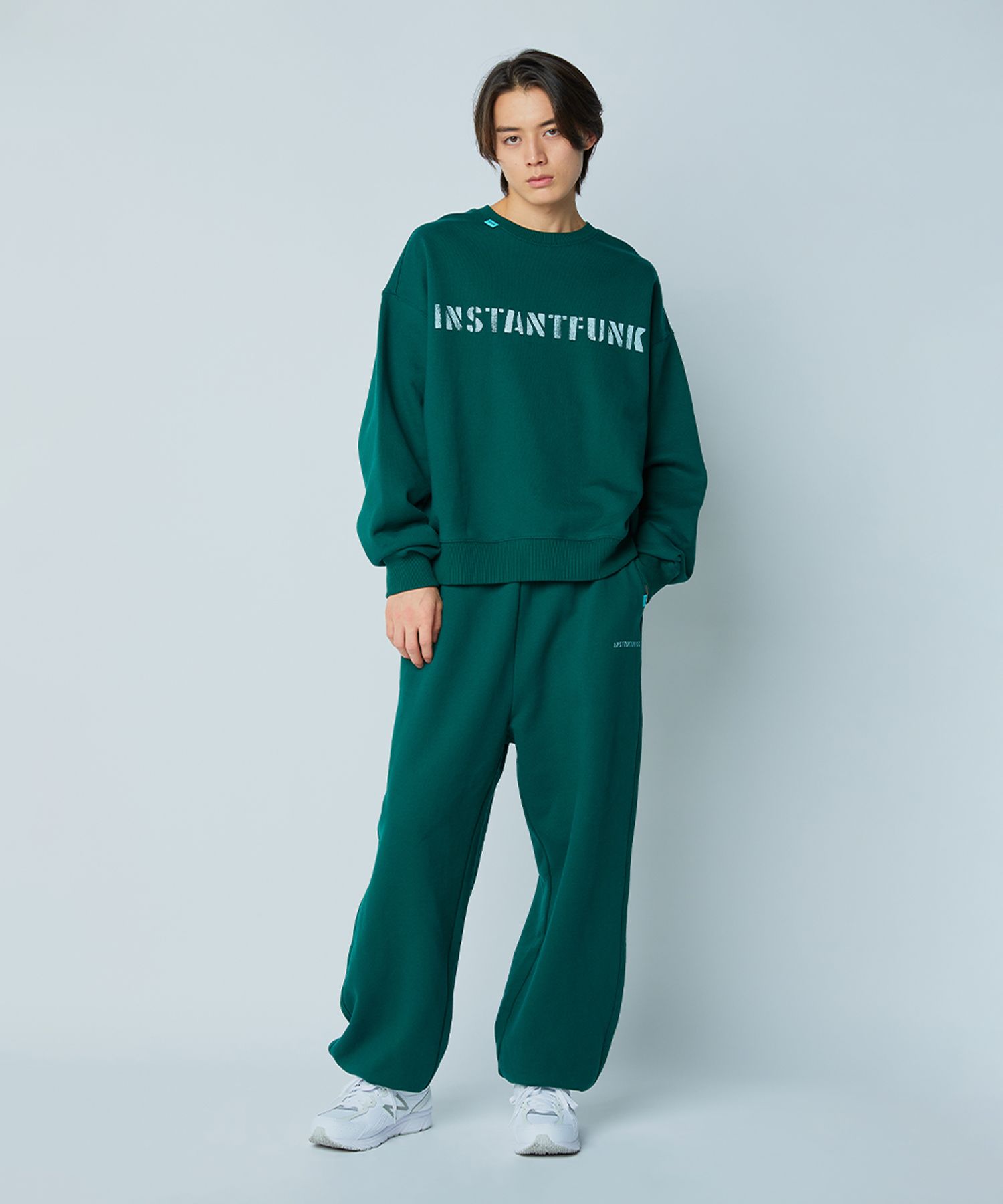 ◆25SS INSTANTFUNK Mens Logo Sweatshirt/2色◆ MUSINSA | INSTANTFUNK Standard Logo Sweatshirt - Green