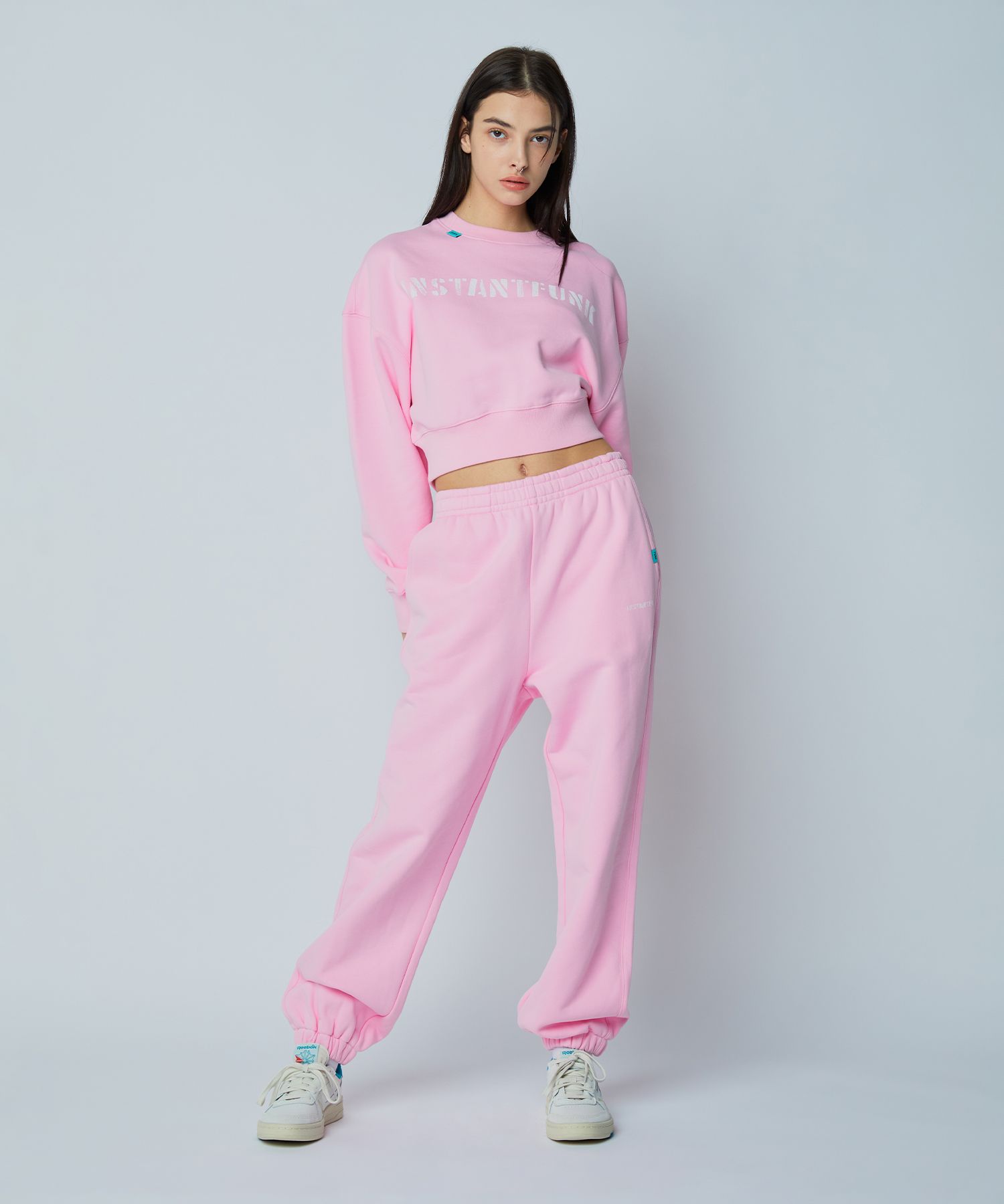 MUSINSA | INSTANTFUNK Standard Sweatpants - Pink