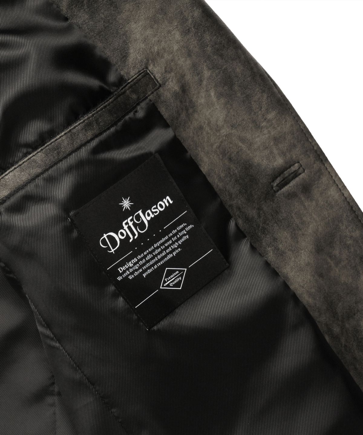 도프제이슨(DOFFJASON) 빈티지 워싱레더 스트럭처드 블레이저