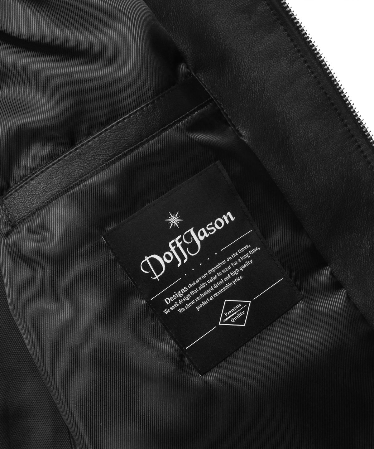 도프제이슨(DOFFJASON) 비건레더 헤리티지 싱글 자켓