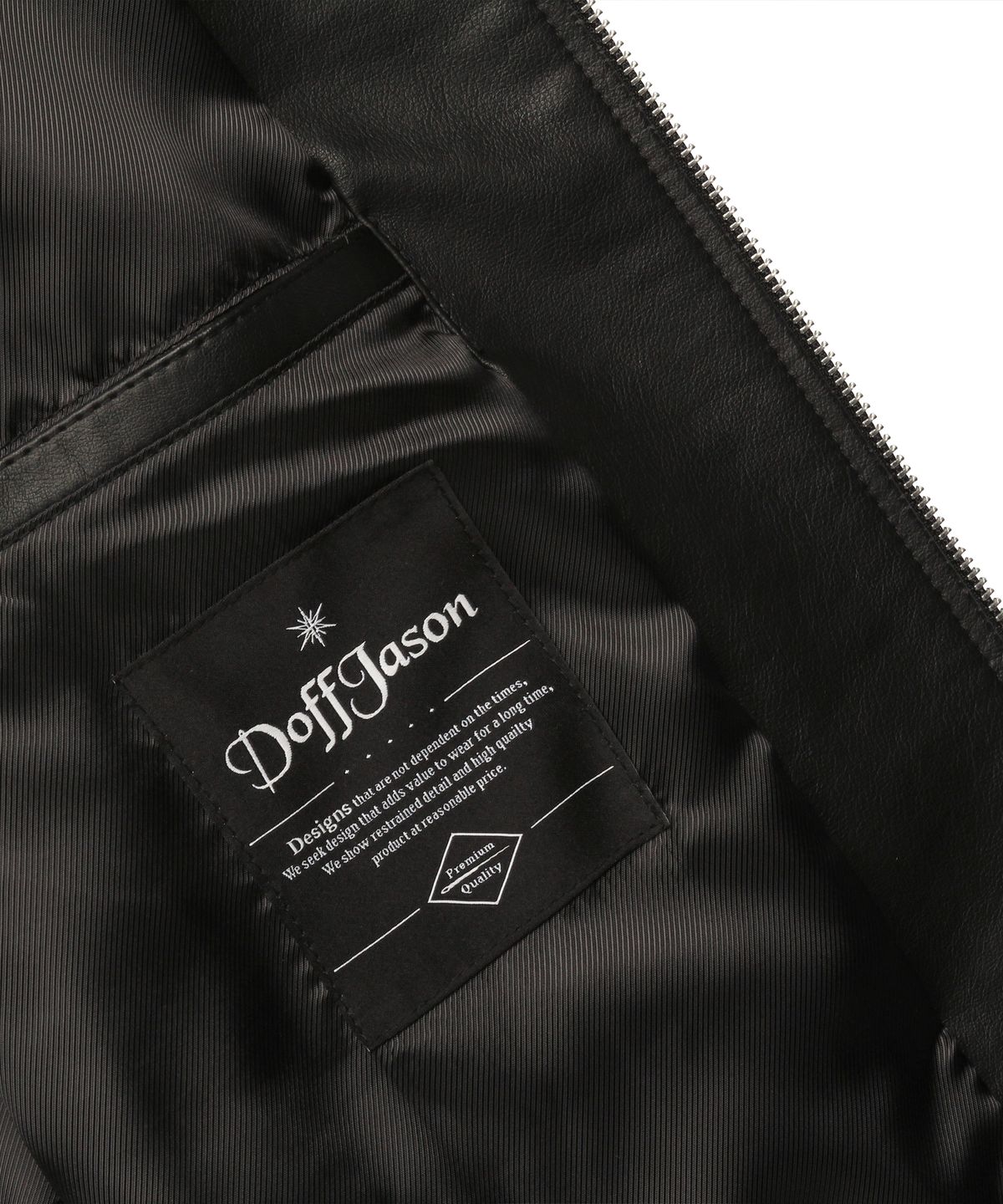 도프제이슨(DOFFJASON) 워싱레더 헤리티지 싱글 자켓