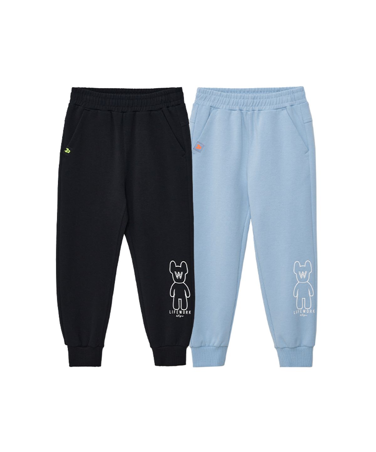 라이프워크 키즈(LIFEWORK KIDS) 키즈) 피규어 실루엣 조거팬츠