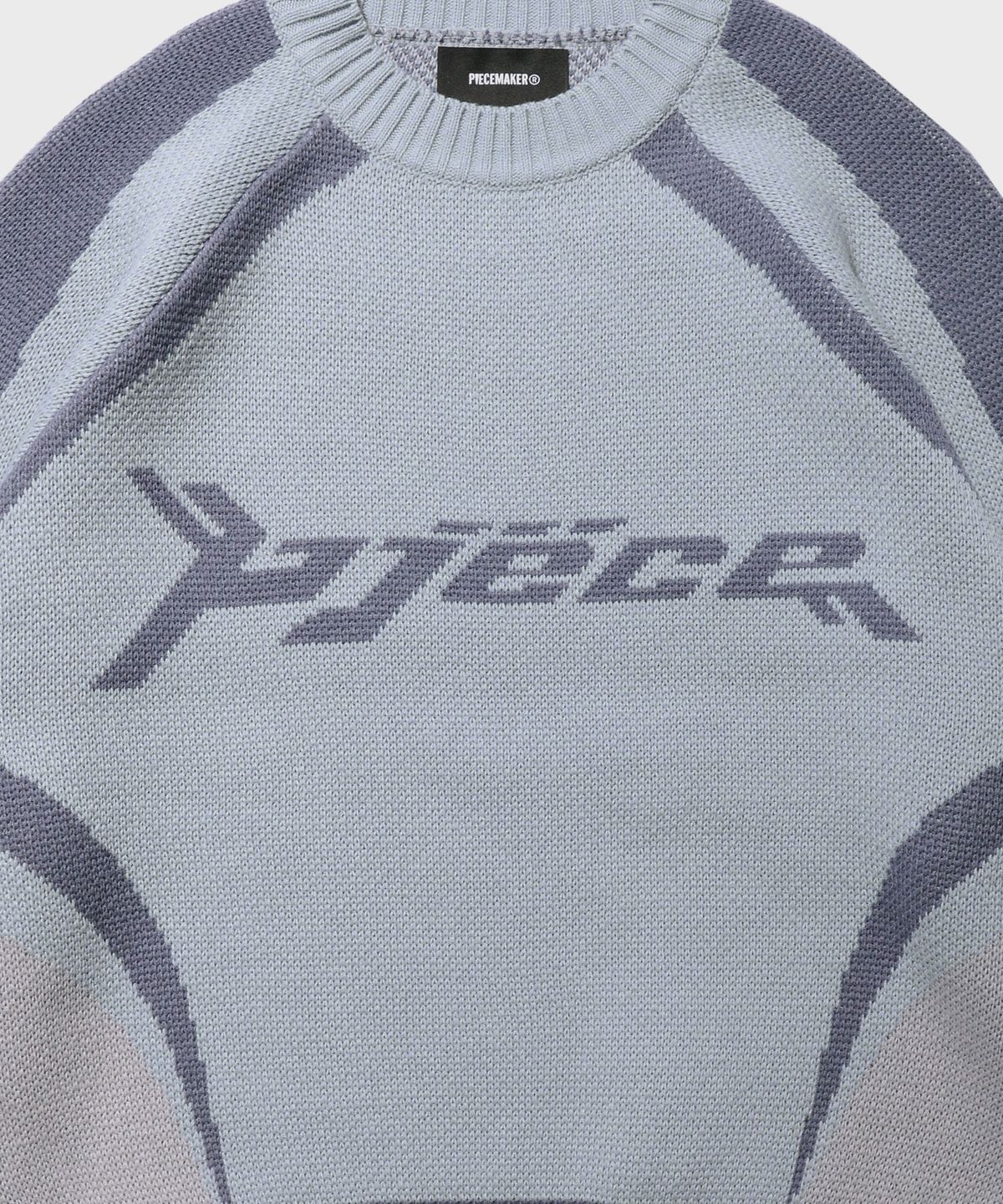피스메이커(PIECE MAKER) PIECE RACING KNIT SWEATER (GREY)