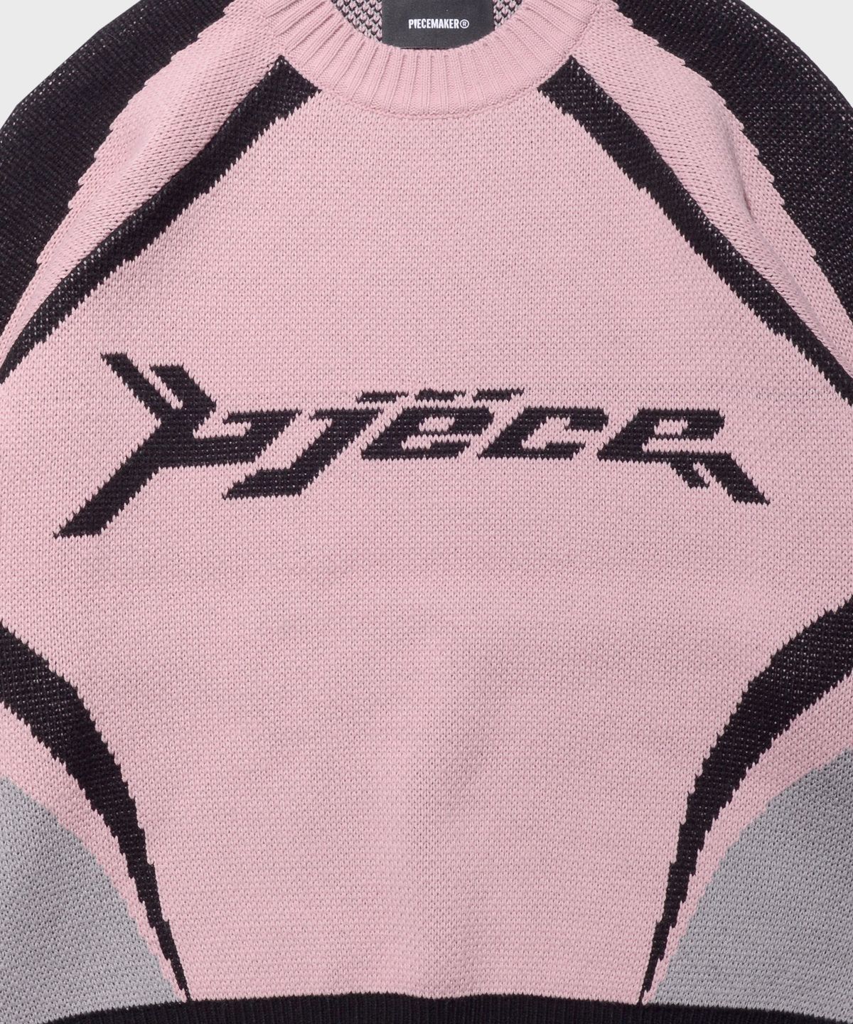 피스메이커(PIECE MAKER) PIECE RACING KNIT SWEATER (PINK)