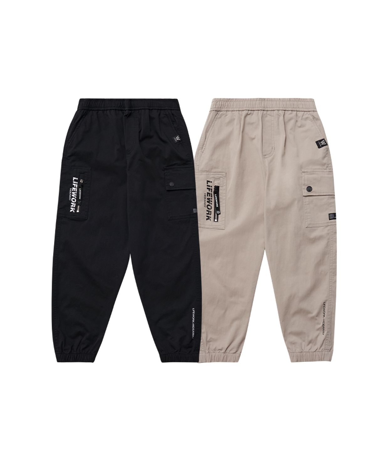 라이프워크 키즈(LIFEWORK KIDS) 키즈) 플랫 카고 조거팬츠