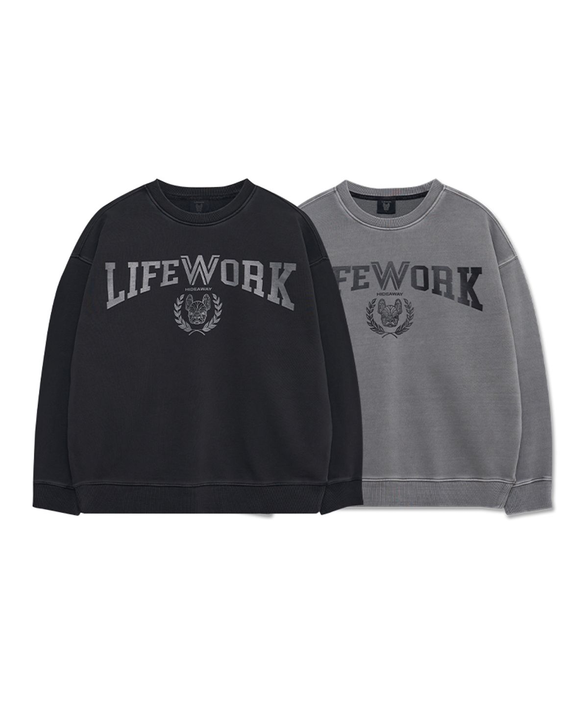 라이프워크(LIFEWORK) 피그먼트 바시티 맨투맨