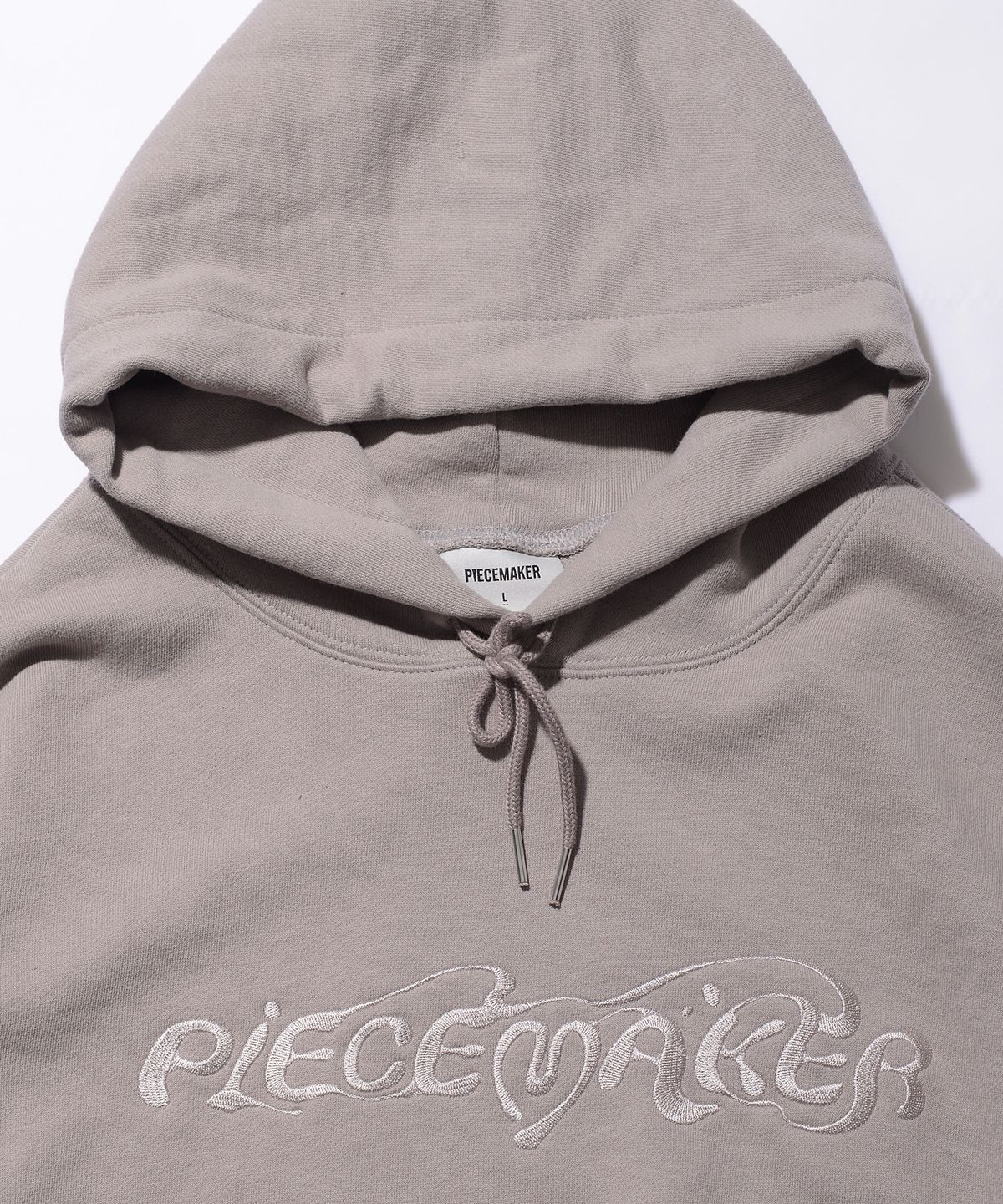 피스메이커(PIECE MAKER) ETHNIC LOGO HOODIE (GREY)