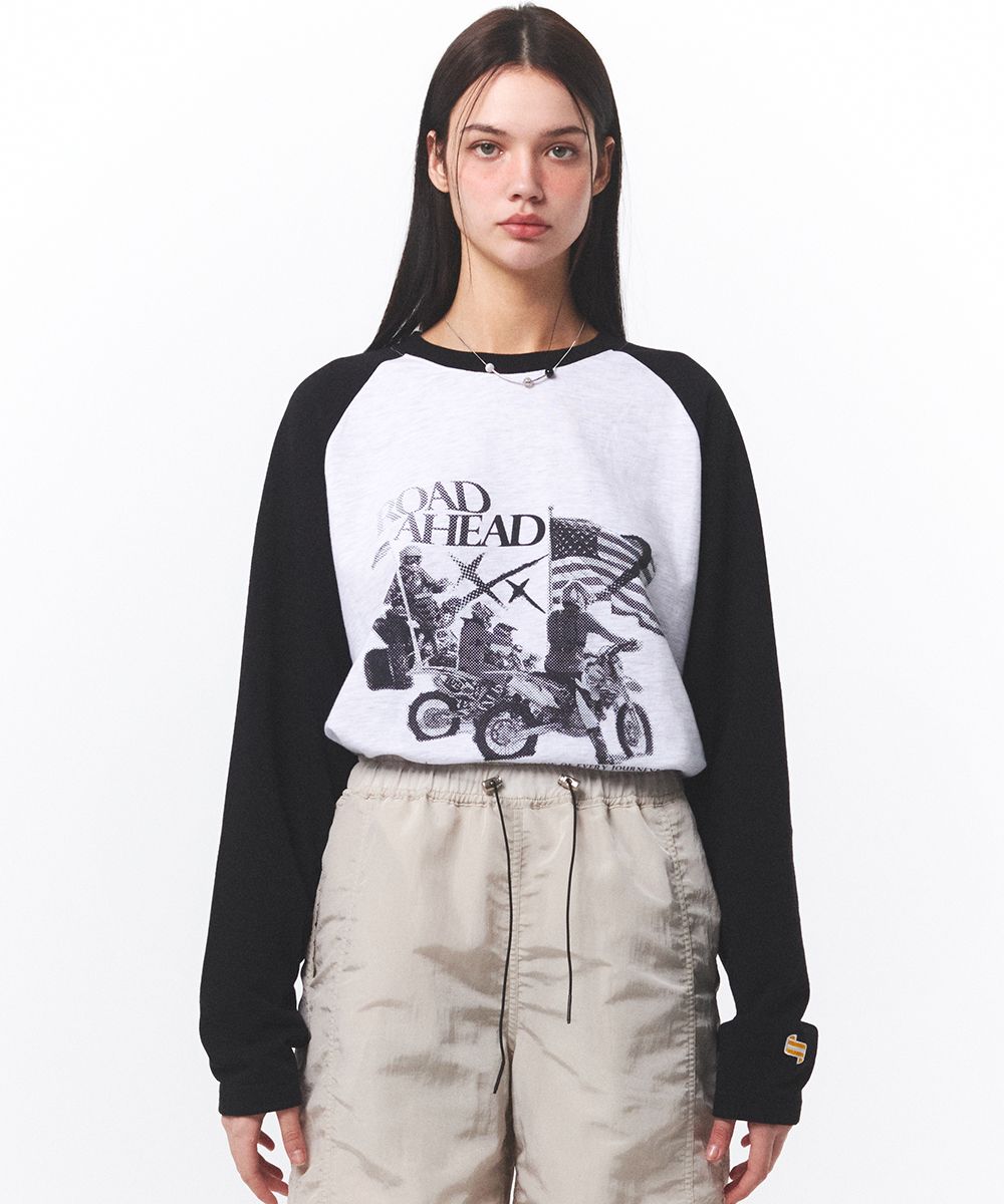 ★MAINBOOTH★Road Ahead Raglan T-shirt(DARK GRAY)★正規品 MUSINSA | MAINBOOTH Road Ahead Raglan T-shirt(CLOUD GRAY)