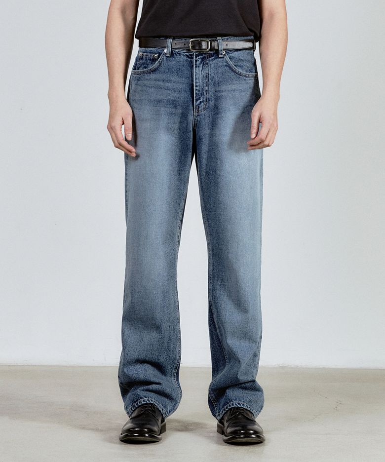 51058 KURABO MILKY WAY JEANS [WIDE STRAIGHT]