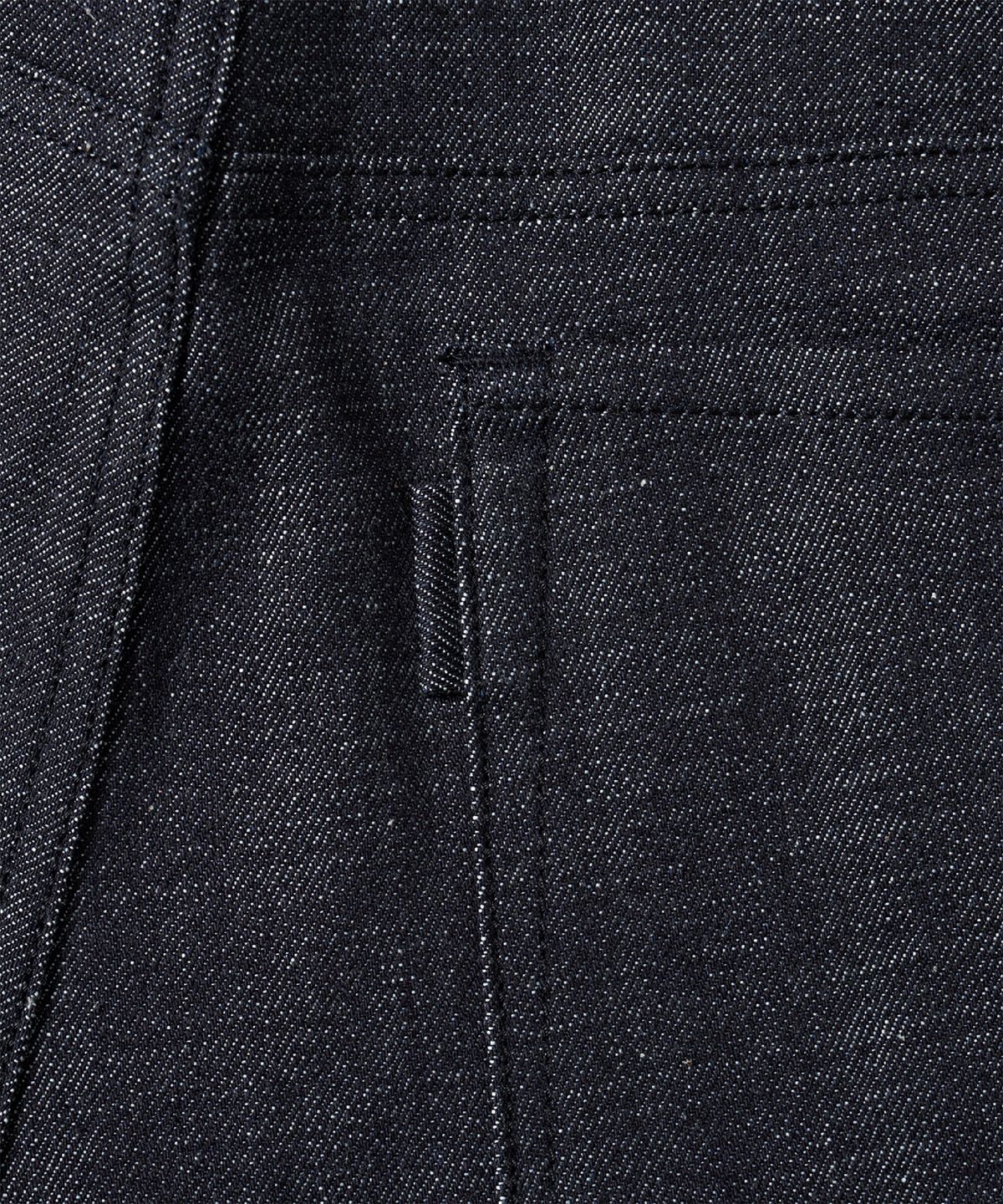포터리(POTTERY) Non-Washed Wide Denim Superior Organic Cotton Selvedge Denim Cloth (Blue)