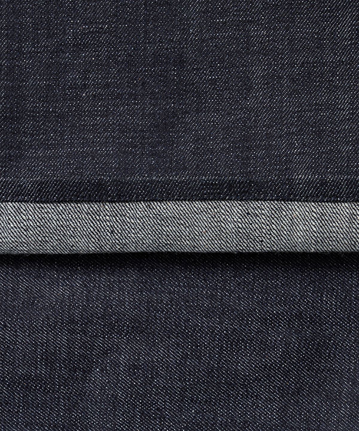 포터리(POTTERY) Non-Washed Wide Denim Superior Organic Cotton Selvedge Denim Cloth (Blue)