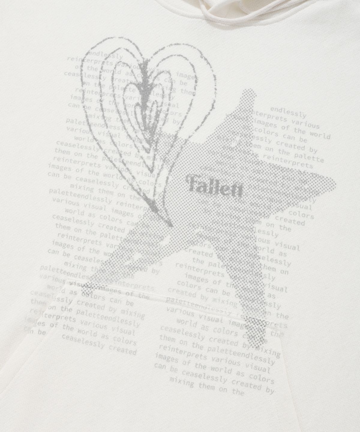 팔렛(FALLETT) 러브레터 후드 화이트
