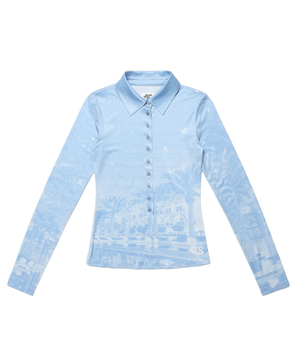 카비시(CAVISH) W KHALIFA PRINTED SHIRT BLUE(CV2DSFW321A)