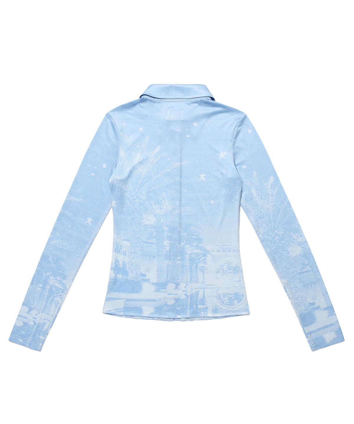 카비시(CAVISH) W KHALIFA PRINTED SHIRT BLUE(CV2DSFW321A)