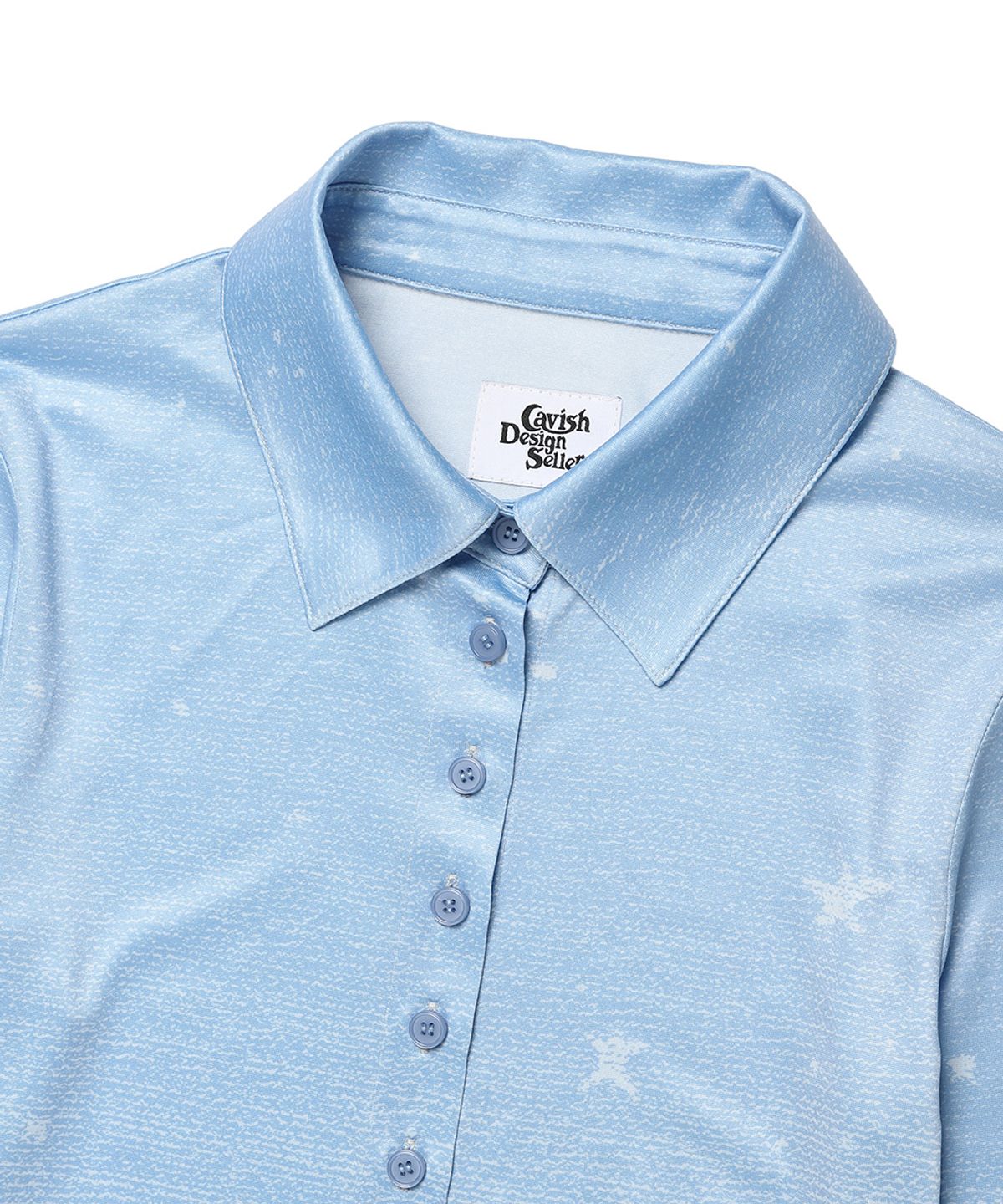 카비시(CAVISH) W KHALIFA PRINTED SHIRT BLUE(CV2DSFW321A)