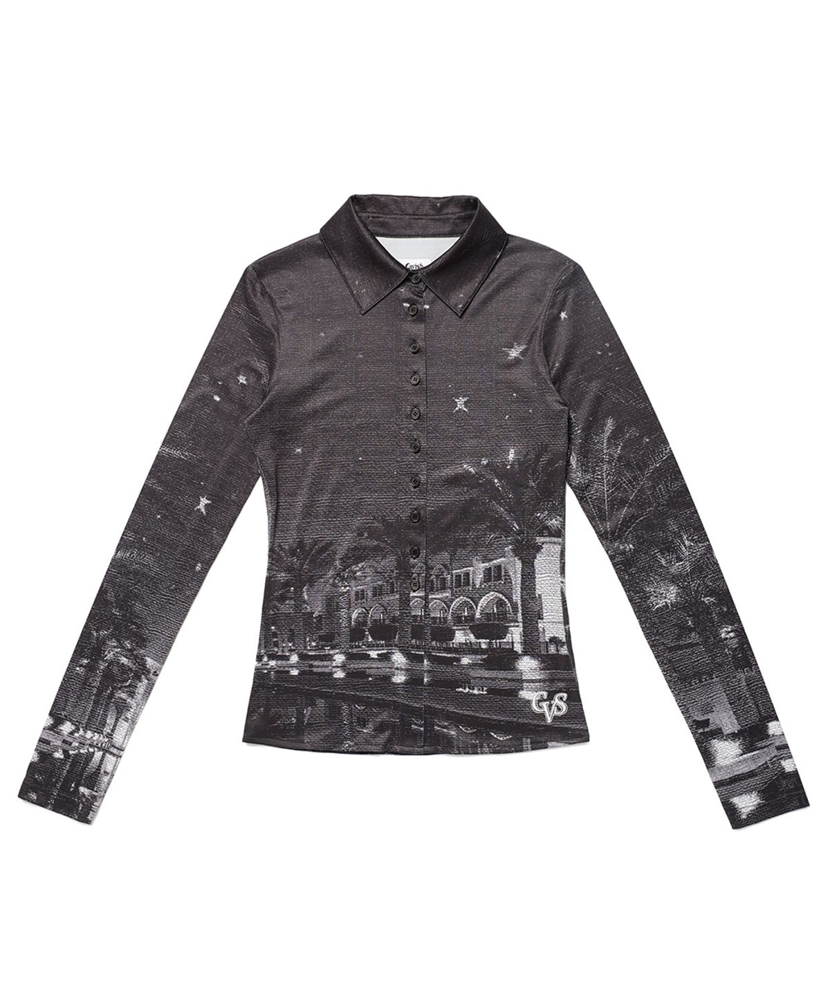 카비시(CAVISH) W KHALIFA PRINTED SHIRT BLACK(CV2DSFW321A)