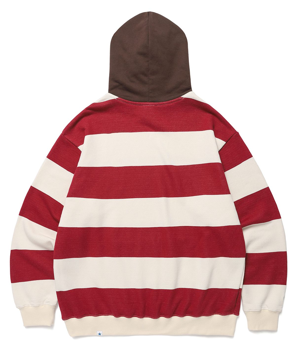 카비시(CAVISH) STRIPED SELLER LOGO HOODIE RED(CV2DSUM405A)