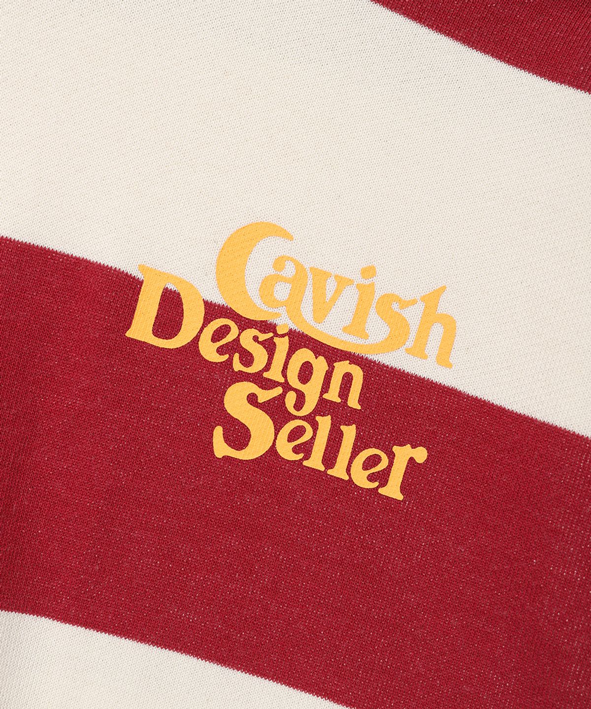 카비시(CAVISH) STRIPED SELLER LOGO HOODIE RED(CV2DSUM405A)