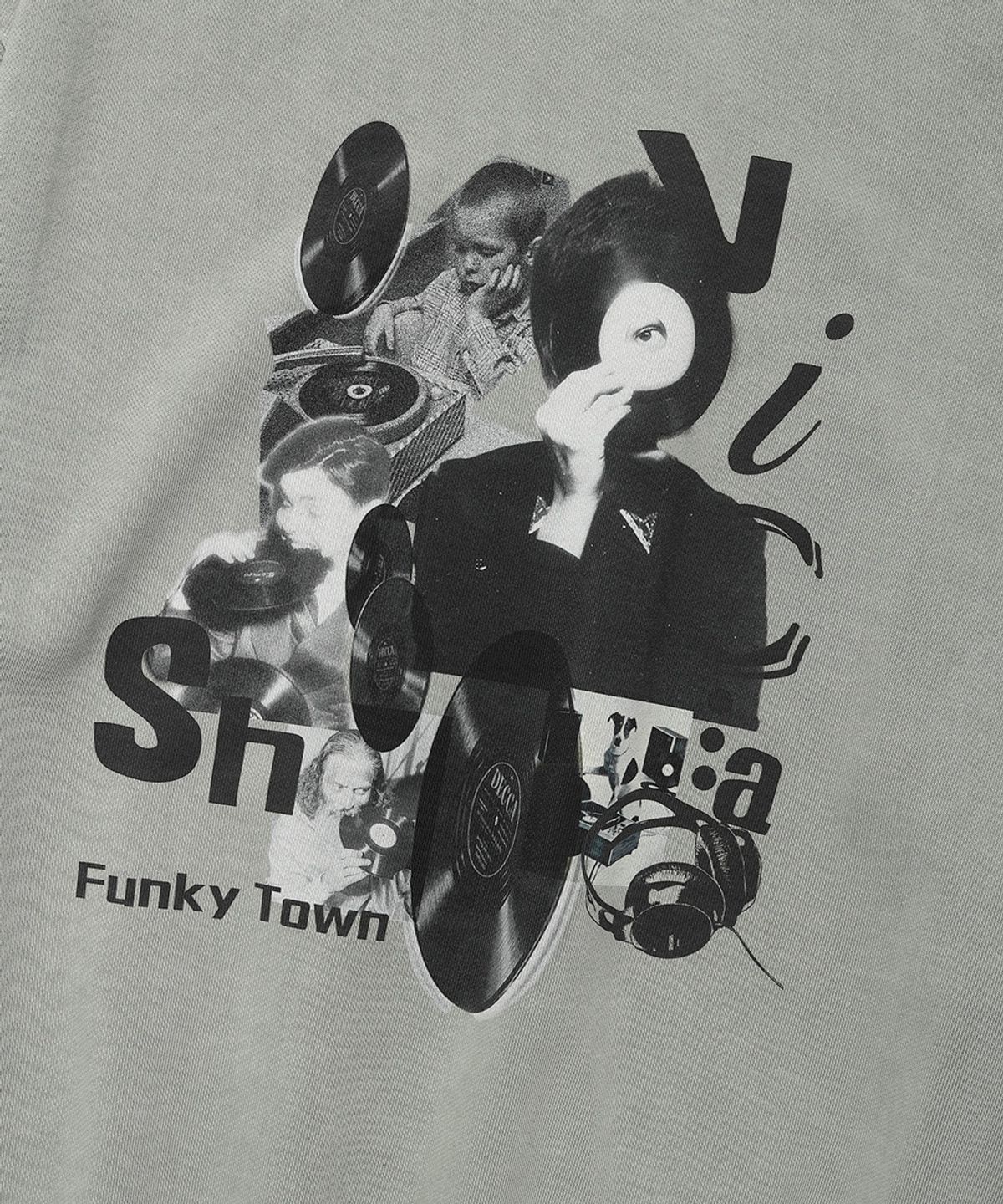 카비시(CAVISH) COLLAGE PIGMENT SWEATSHIRT GREEN(CV2DSUM462A)
