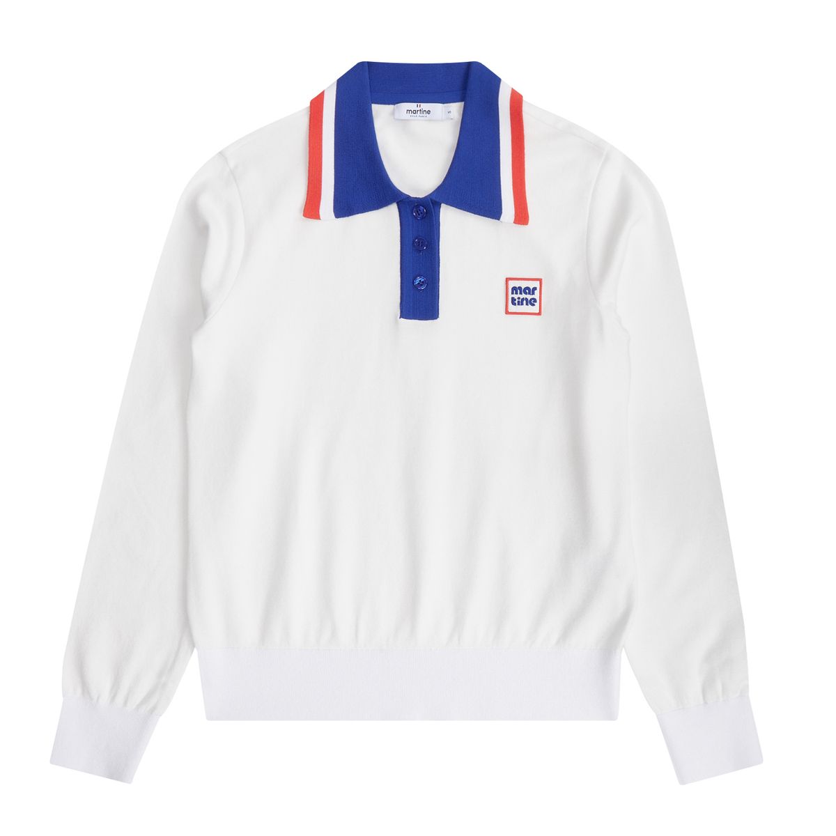 마틴골프(MARTINE GOLF) Collar point Sweater_White