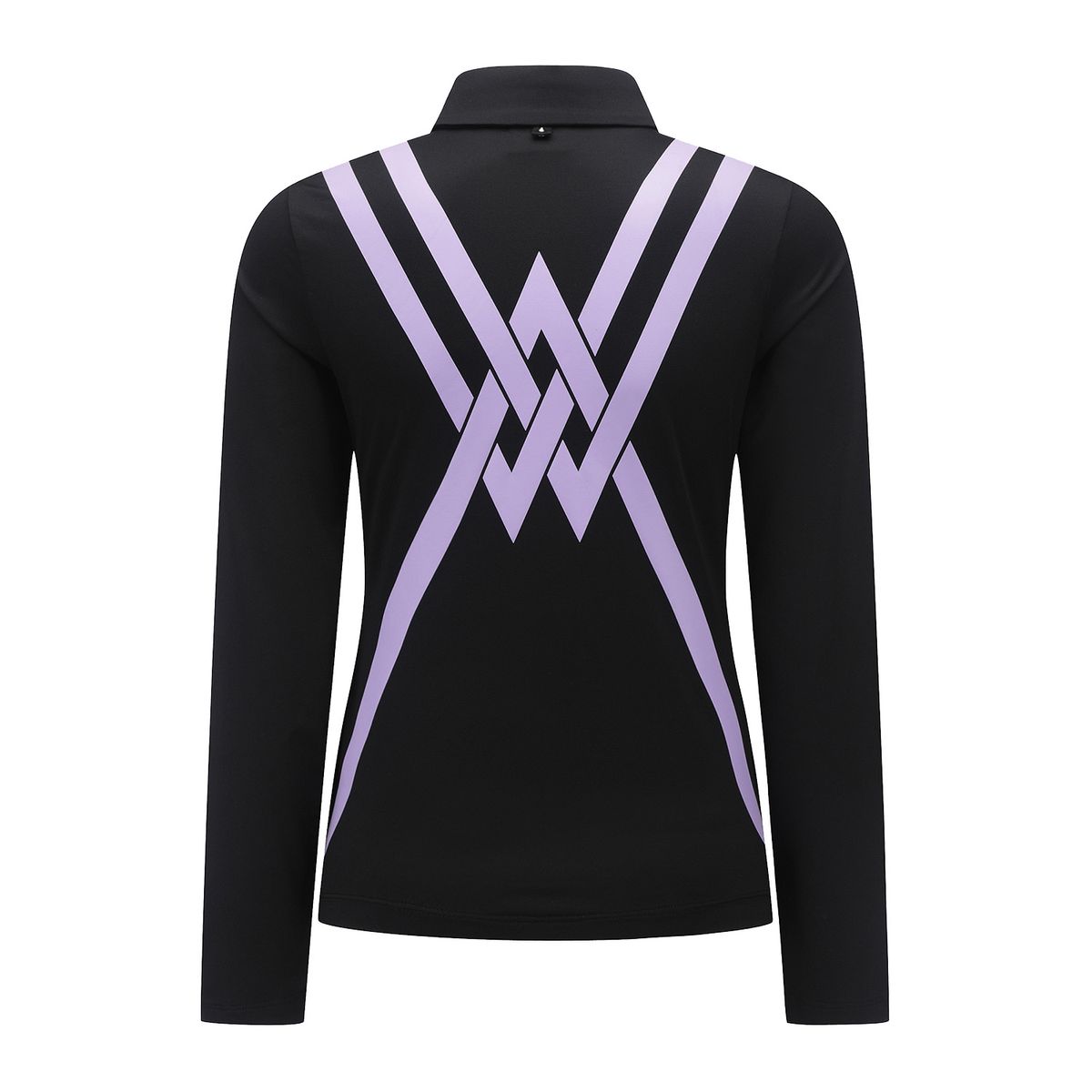 어뉴골프(ANEW GOLF) WOMEN BACK SIGNATURE LOGO LONG T-SHIRT_BK