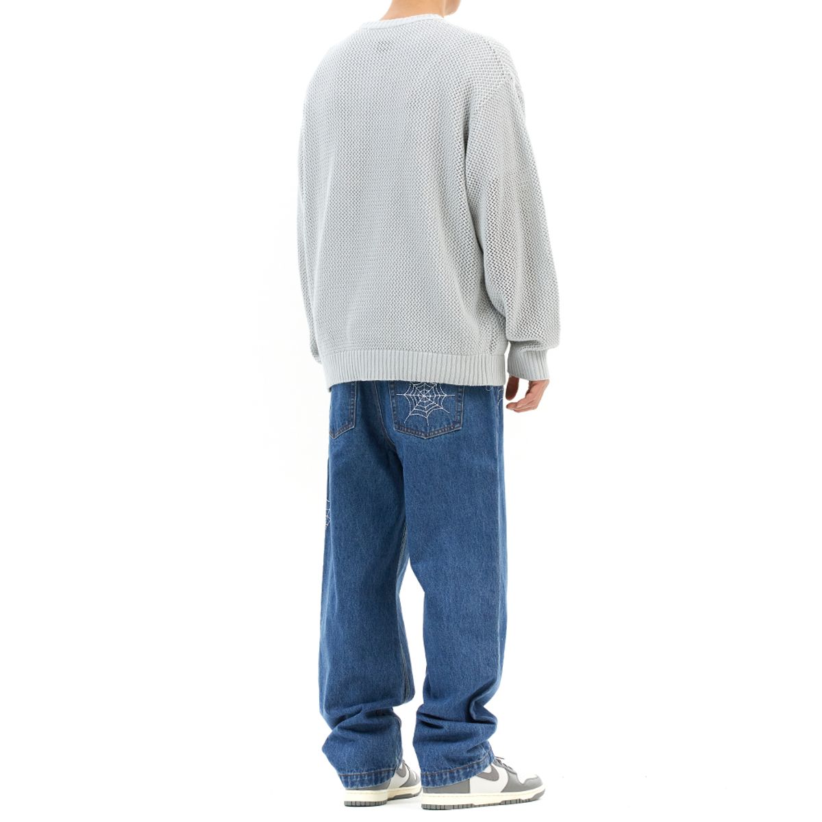 마하그리드(MAHAGRID) BASIC LOGO MESH KNIT GREY(MG2DSMK600A)