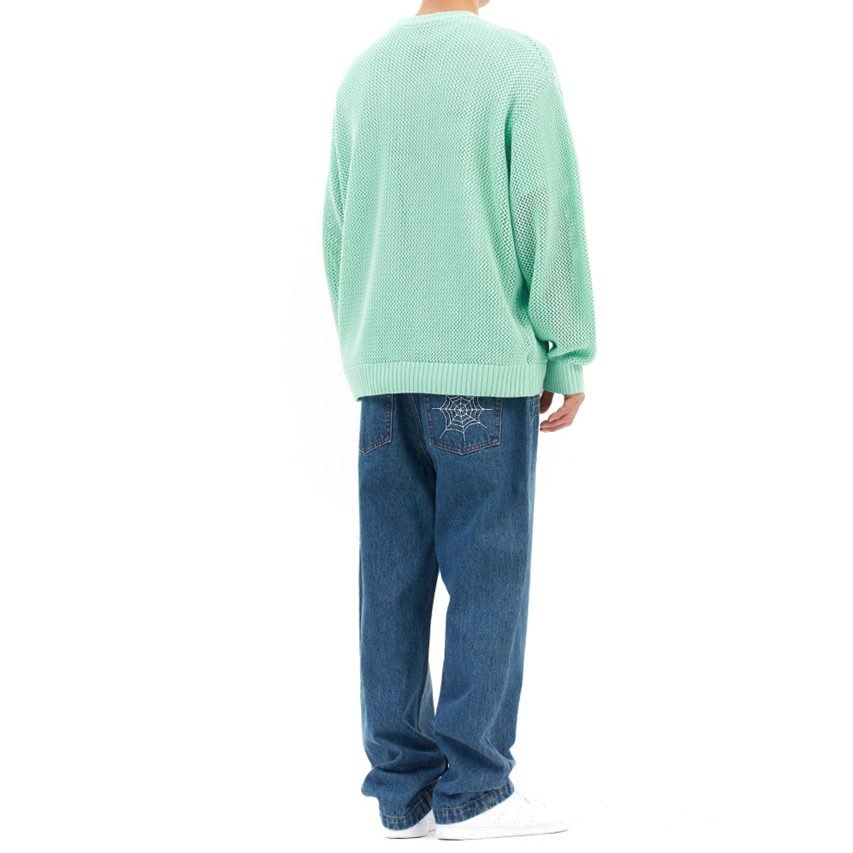 마하그리드(MAHAGRID) BASIC LOGO MESH KNIT MINT(MG2DSMK600A)