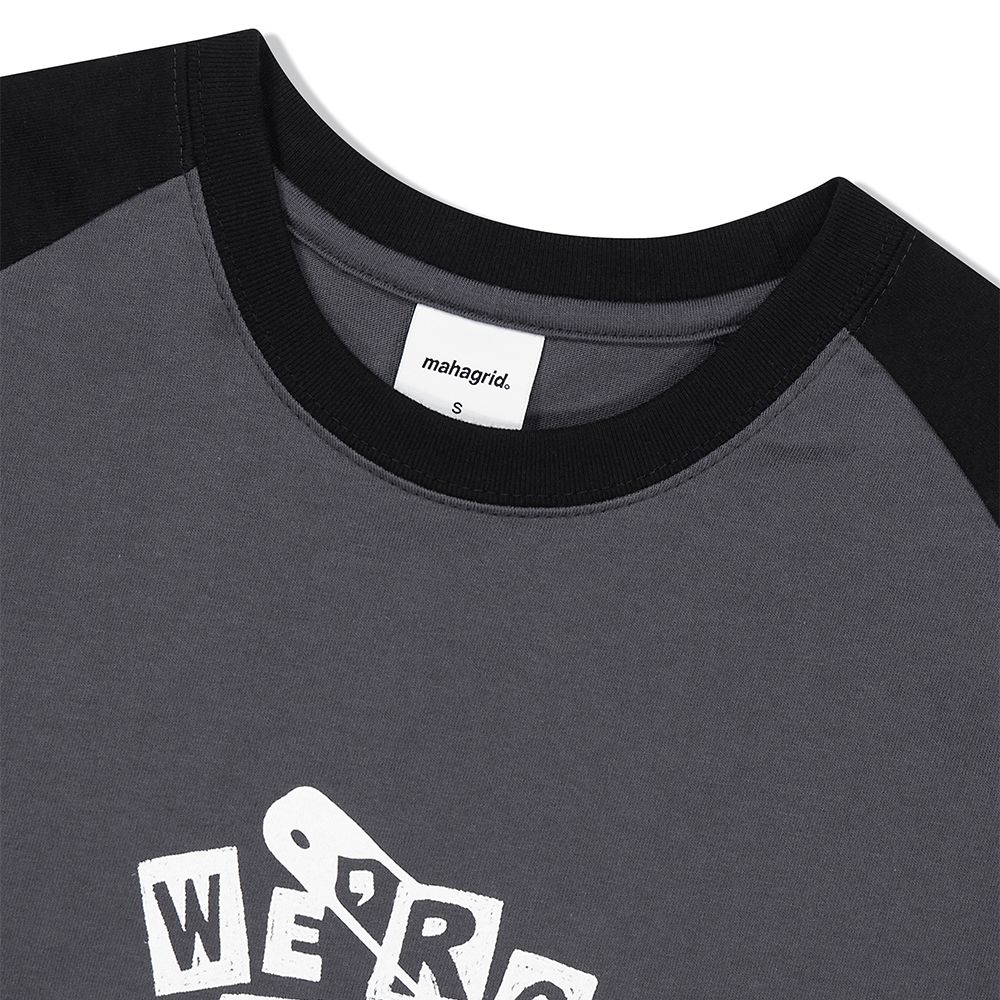 MUSINSA | MAHAGRID HAPPY SKELETON LS T-Shirt CHARCOAL