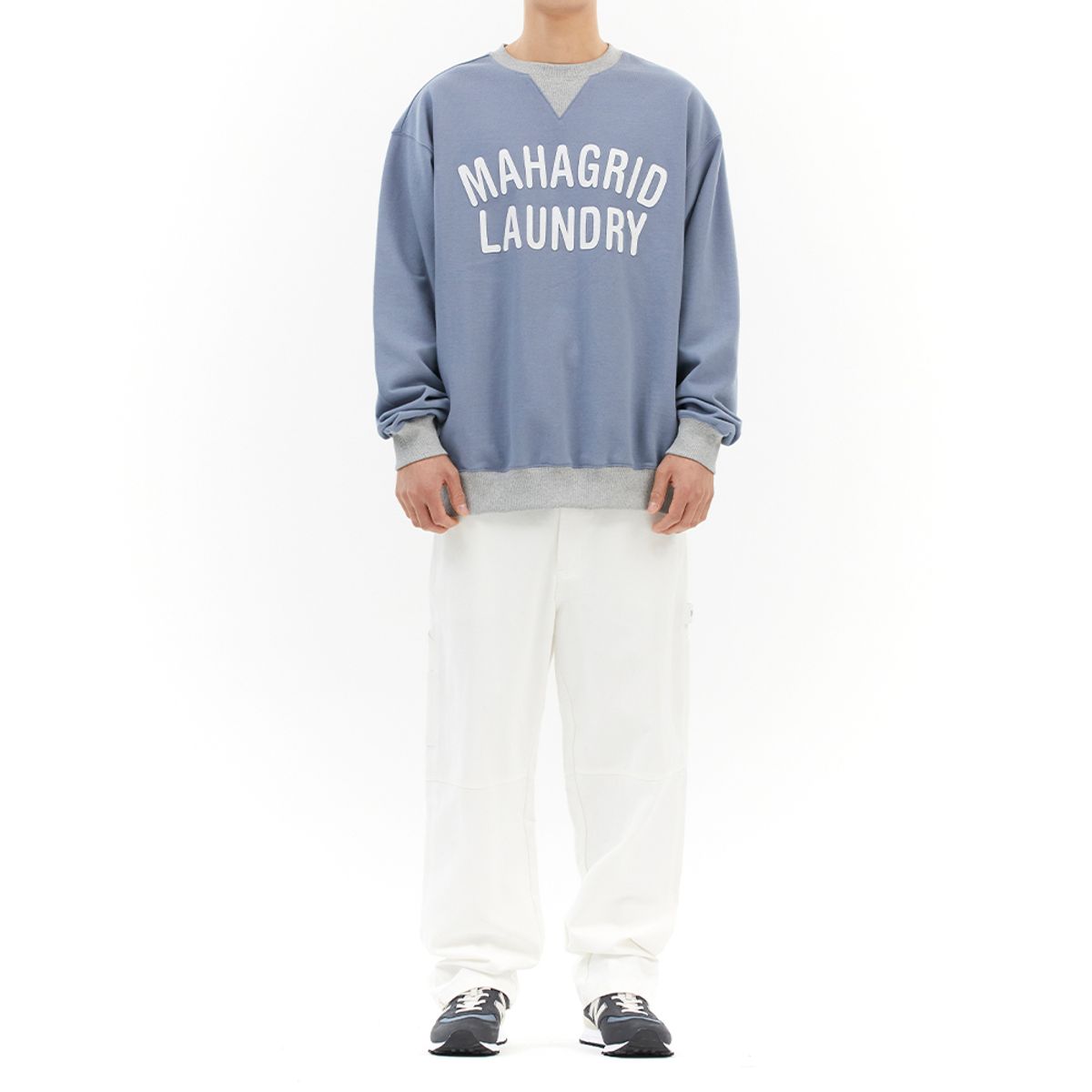 마하그리드(MAHAGRID) LAUNDRY SWEATSHIRT BLUE(MG2DSMM444A)