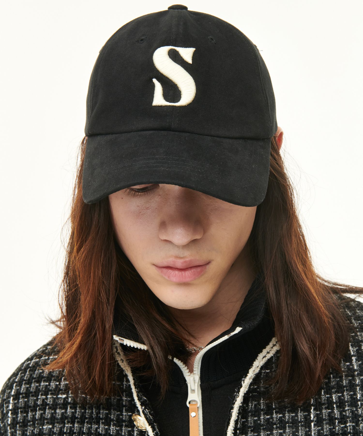 MUSINSA | SATUR Vintage Casual Ball Cap Vintage Black