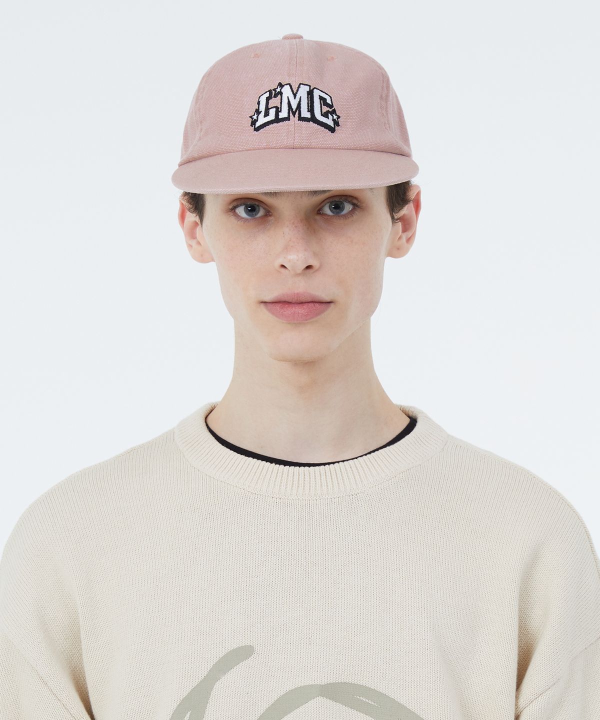 엘엠씨(LMC) STAR ARCH EMB 6PANEL CAP pink