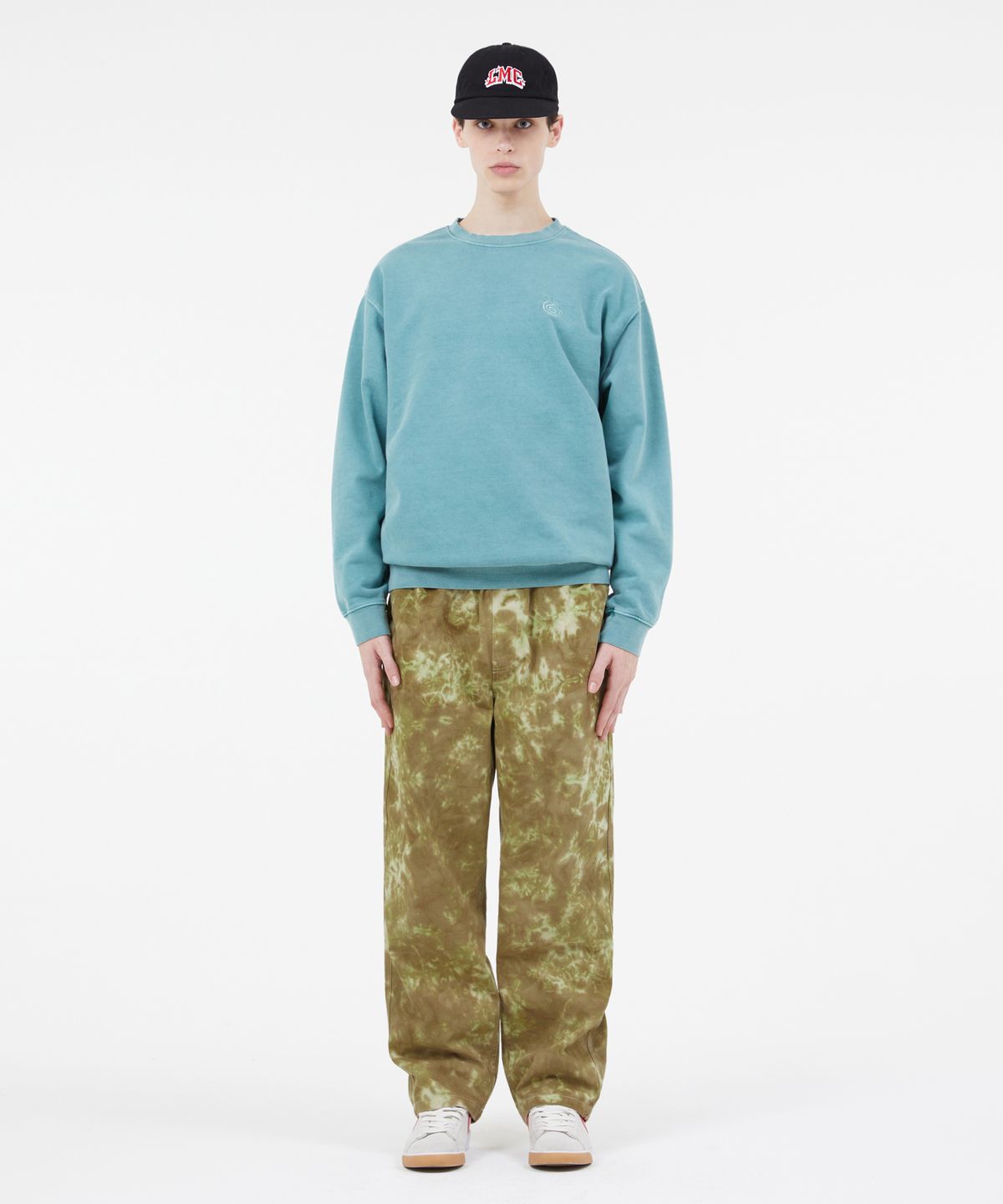 엘엠씨(LMC) TIE DYE EASY PANTS olive