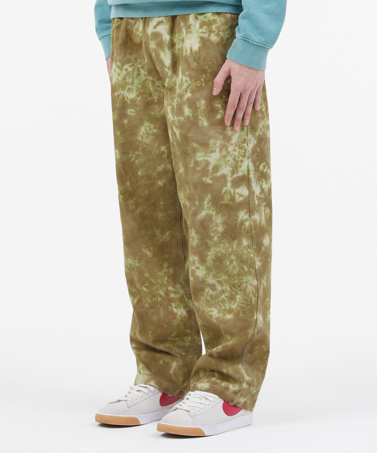 엘엠씨(LMC) TIE DYE EASY PANTS olive