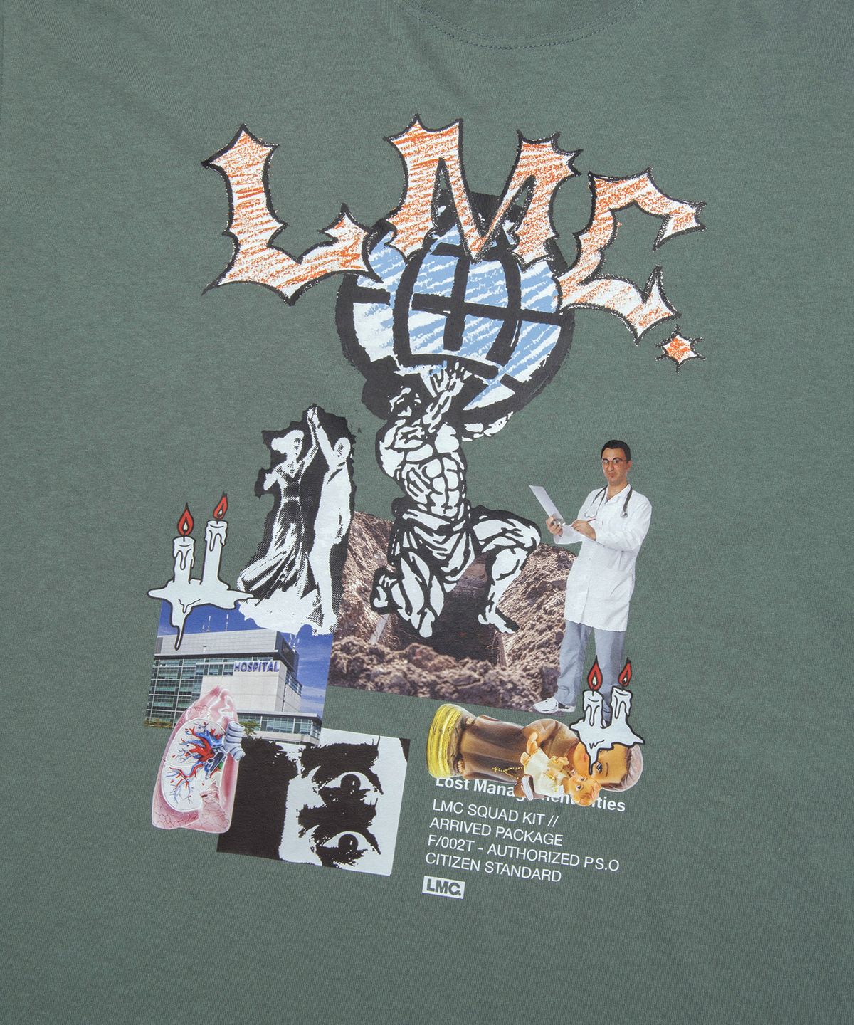 엘엠씨(LMC) RISE LONG SLV TEE gray khaki