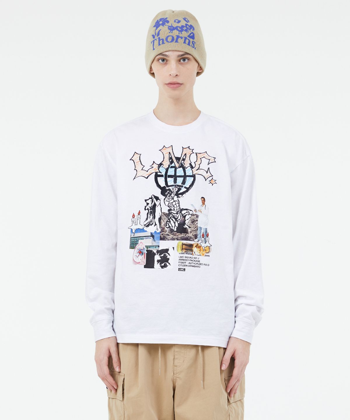 엘엠씨(LMC) RISE LONG SLV TEE white