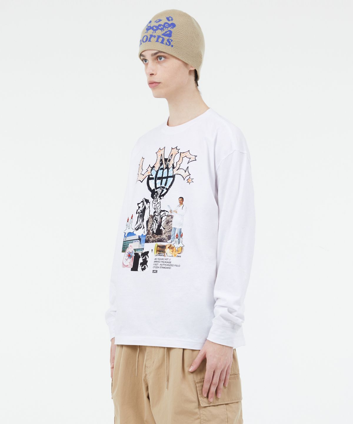 엘엠씨(LMC) RISE LONG SLV TEE white