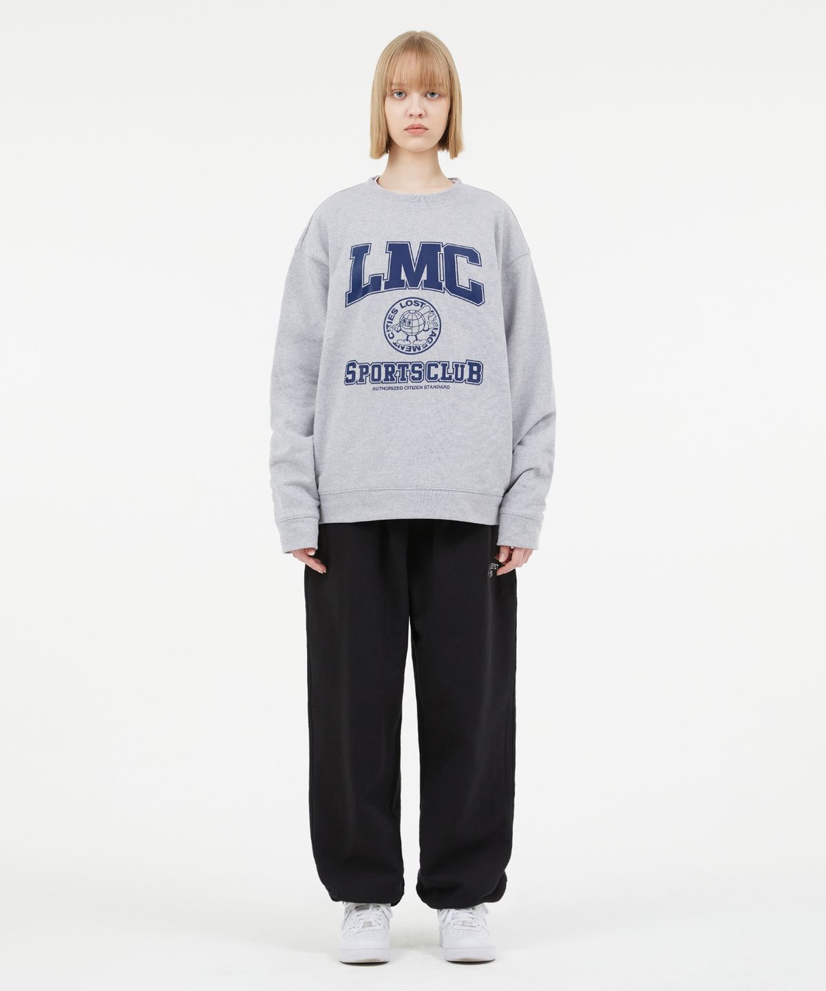 엘엠씨(LMC) EARTH MAN COLLEGE SWEATSHIRT navy