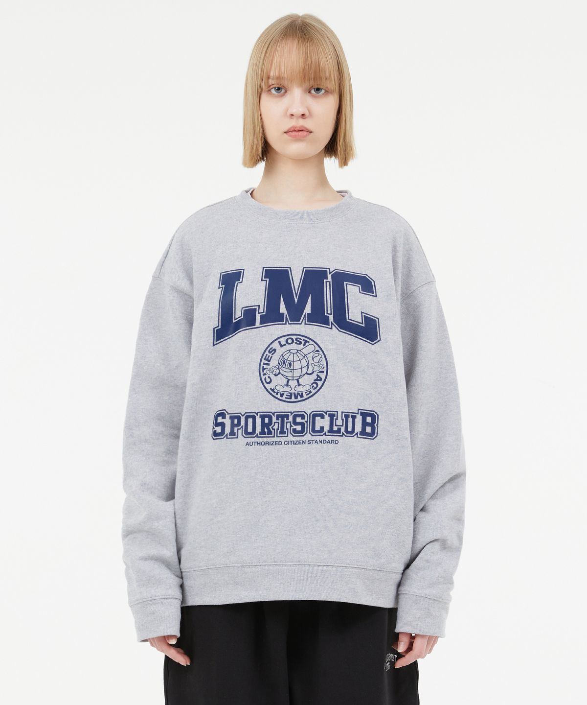 엘엠씨(LMC) EARTH MAN COLLEGE SWEATSHIRT navy