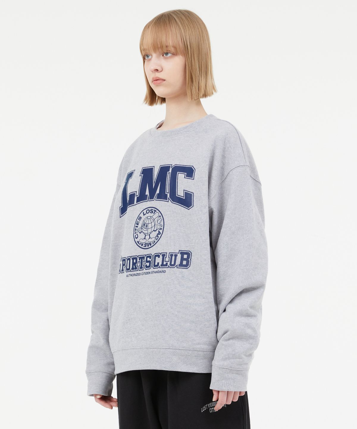 엘엠씨(LMC) EARTH MAN COLLEGE SWEATSHIRT navy