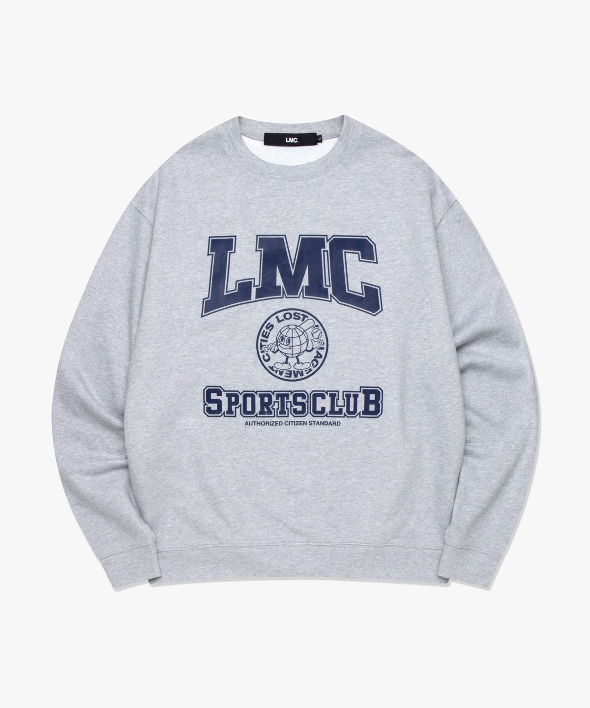 엘엠씨(LMC) EARTH MAN COLLEGE SWEATSHIRT heather gray