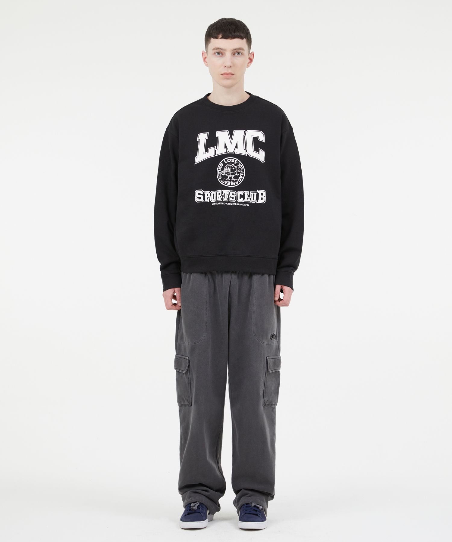 Tシャツ・カットソー LMC EARTH MAN COLLEGE SWEATSHIRT navy 0LM23SSW109NVY MUSINSA | LMC EARTH MAN COLLEGE SWEATSHIRT black