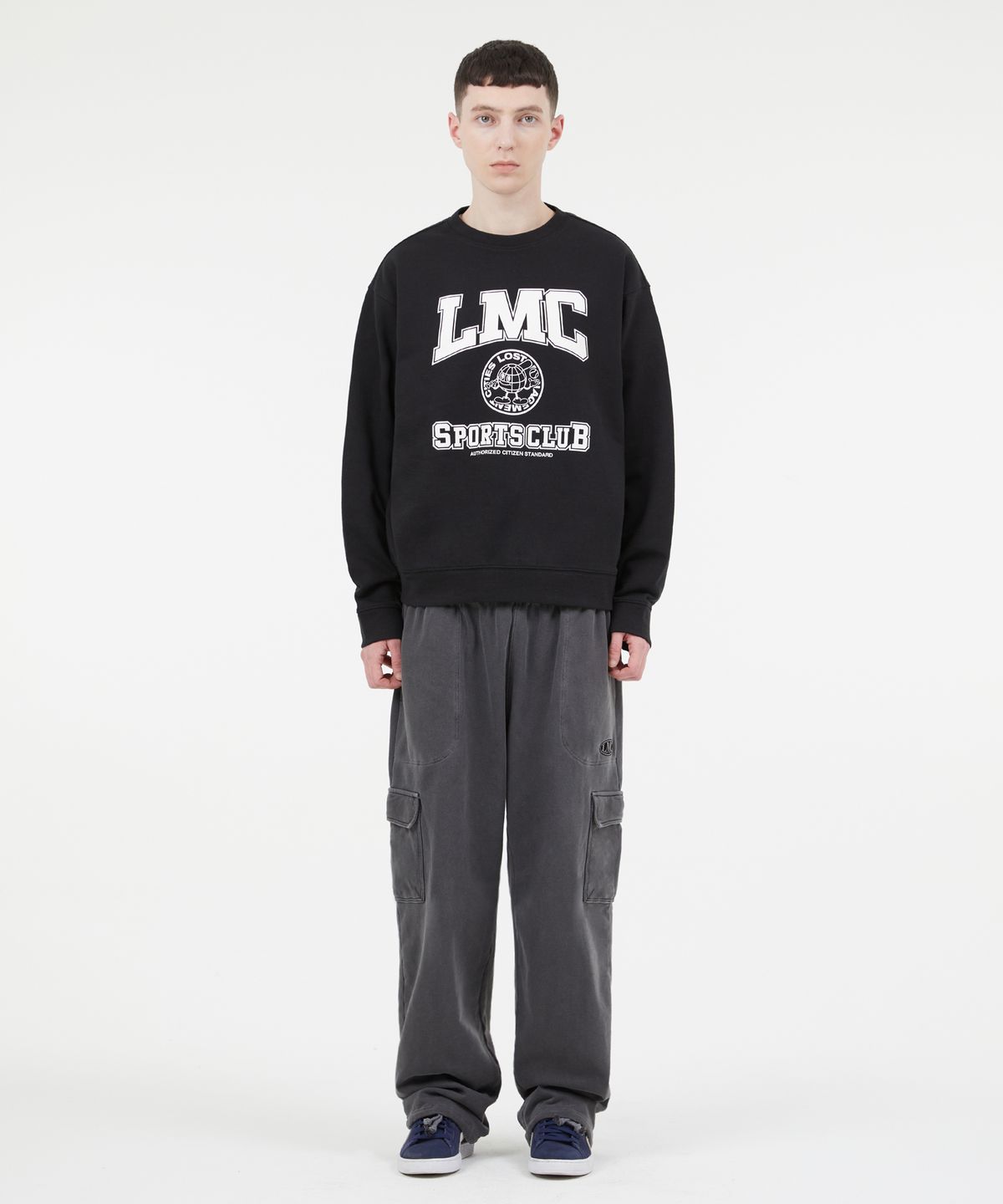 엘엠씨(LMC) EARTH MAN COLLEGE SWEATSHIRT black