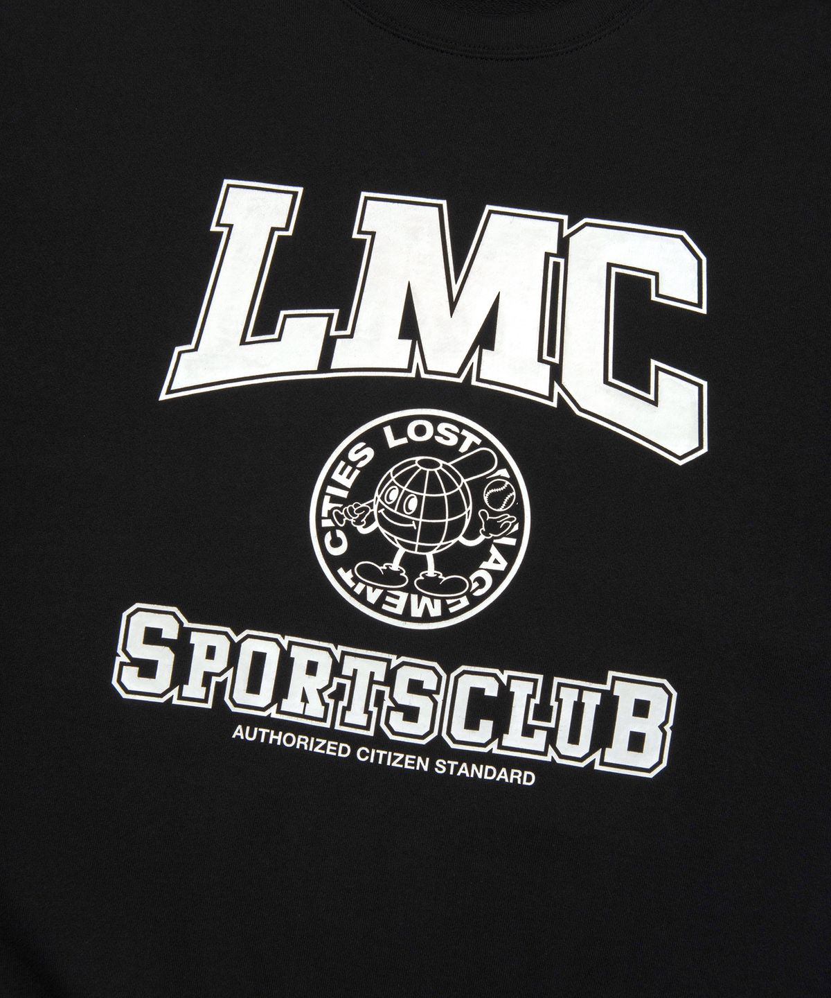 엘엠씨(LMC) EARTH MAN COLLEGE SWEATSHIRT black