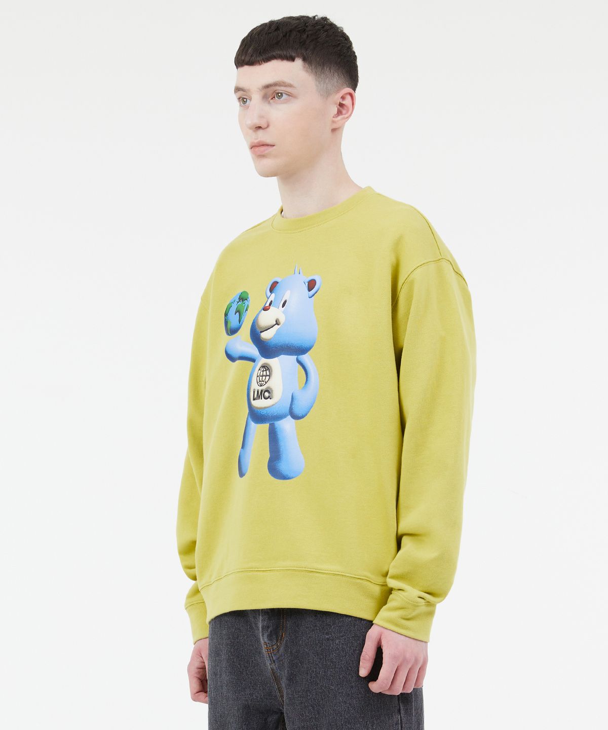 엘엠씨(LMC) 3D BEAR SWEATSHIRT light olive