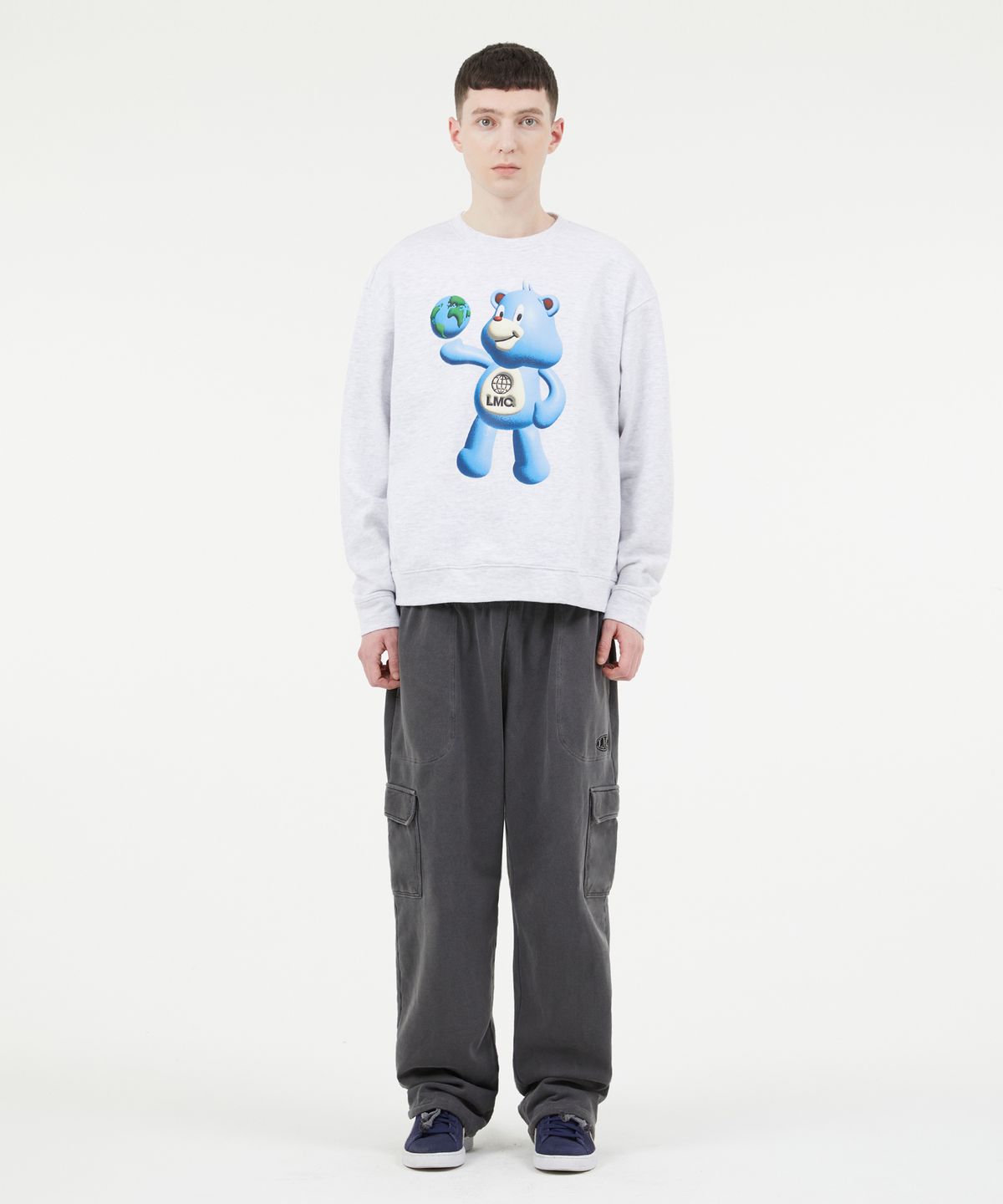 엘엠씨(LMC) 3D BEAR SWEATSHIRT light heather gray