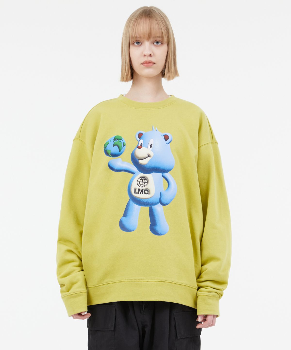 엘엠씨(LMC) 3D BEAR SWEATSHIRT light heather gray